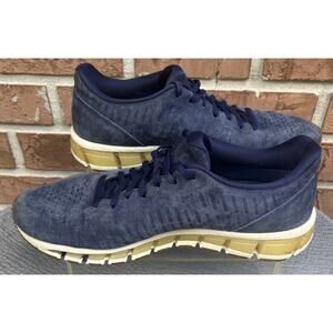 Men's Asics Gel Quantum 360 Blue Suede Athletic Sneaker Size 9.5